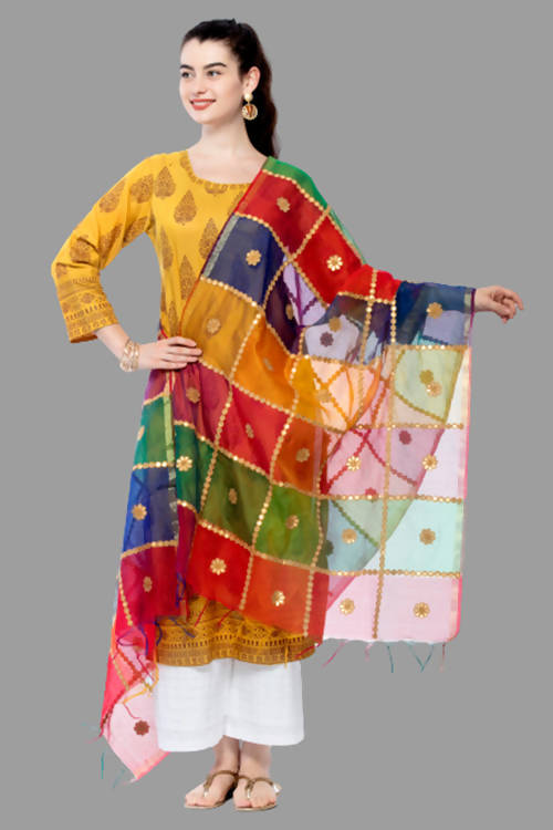 Mominos Fashion Multi Gota Box Dupatta | Grocsy