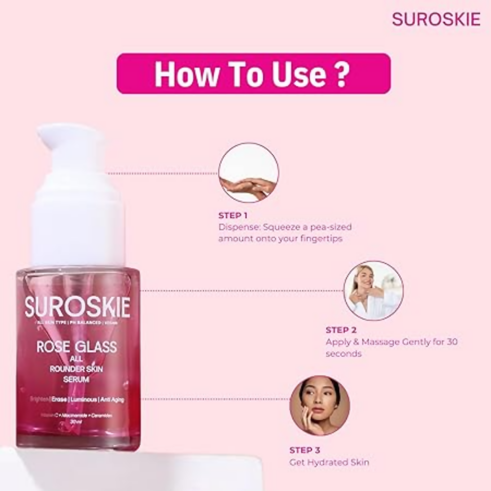 SUROSKIE Rose Glass All Rounder Face Serum | Grocsy