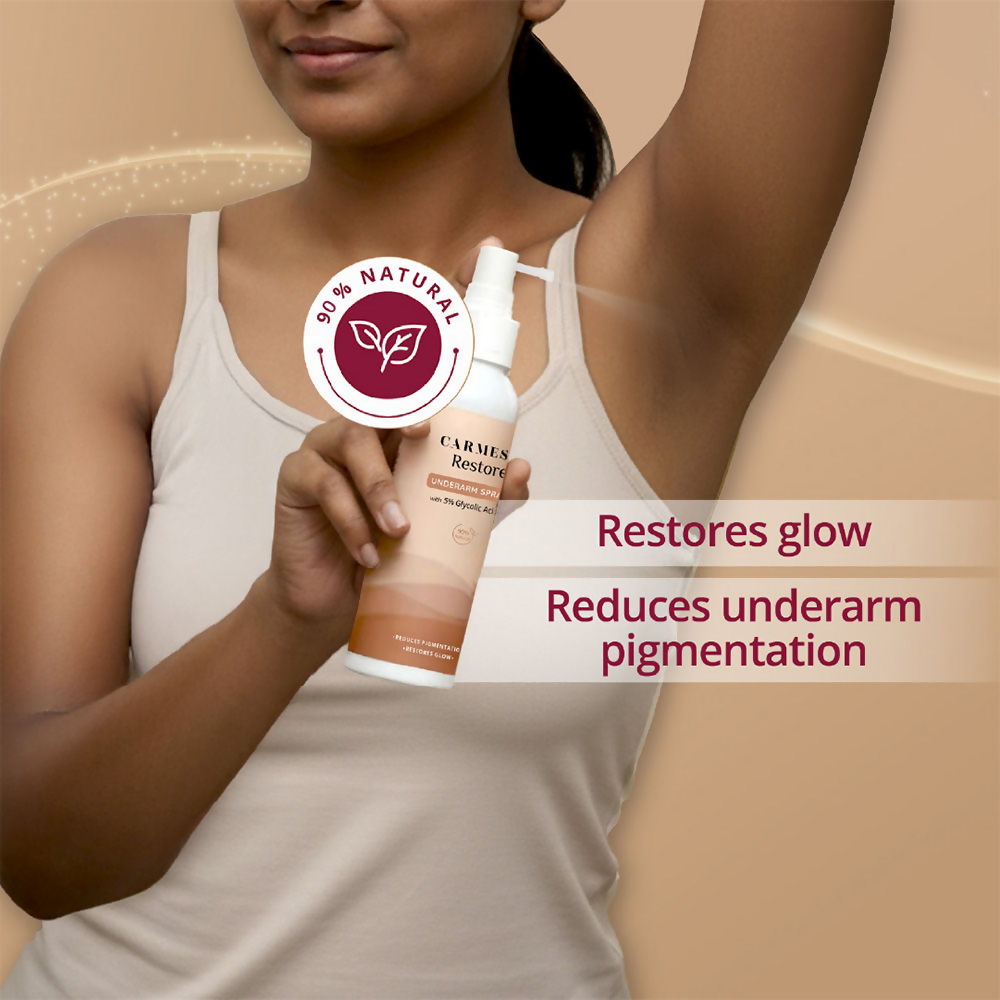 Carmesi Restore Underarm Spray With 5% Glycolic Acid | Grocsy