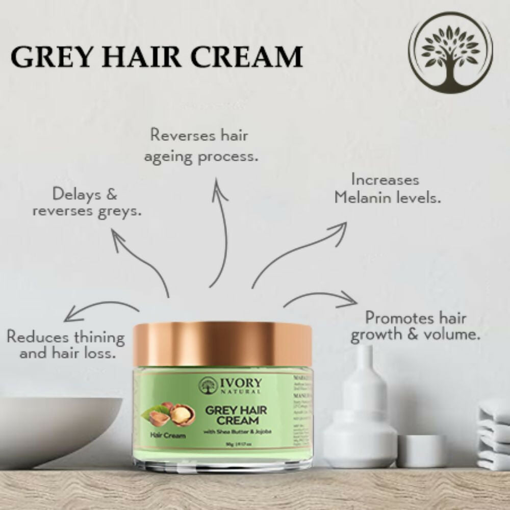 Ivory Natural Cream For Greys Restore Natural Hair Color | Grocsy