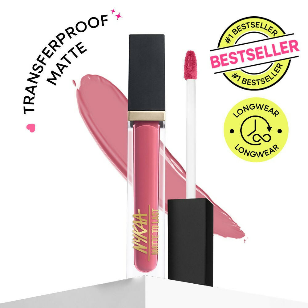 Nykaa Matte To Last ! Transferproof Liquid Lipstick - Le Pondy-15 | Grocsy
