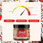 Jhaji Store Lal Mirch Bharua Achar (Stuffed Red Chilli Pickle) | Grocsy