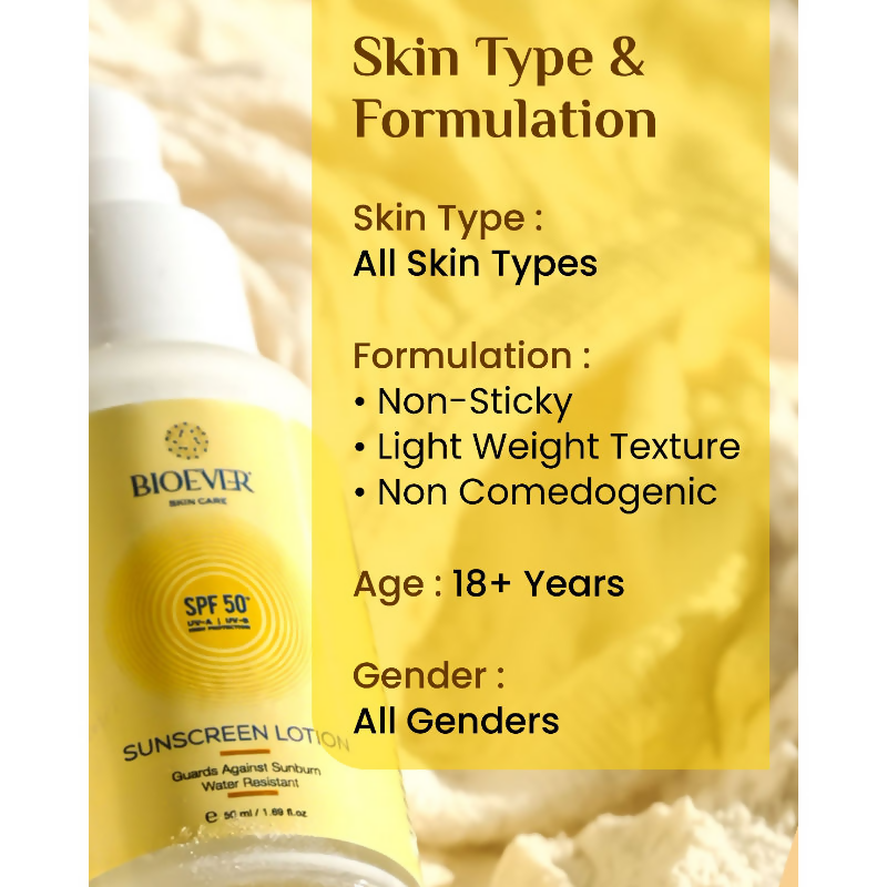 Bioever Sunscreen Lotion SPF 50+ UV-A | Grocsy