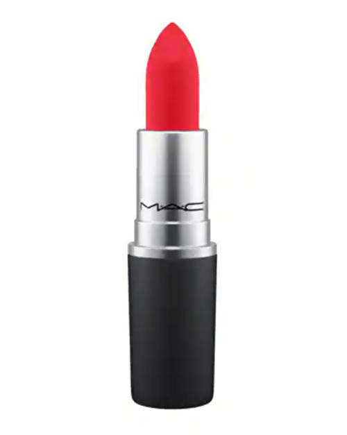 Mac Powder Kiss Lipstick - Lasting Passion Clean Bright Red | Grocsy