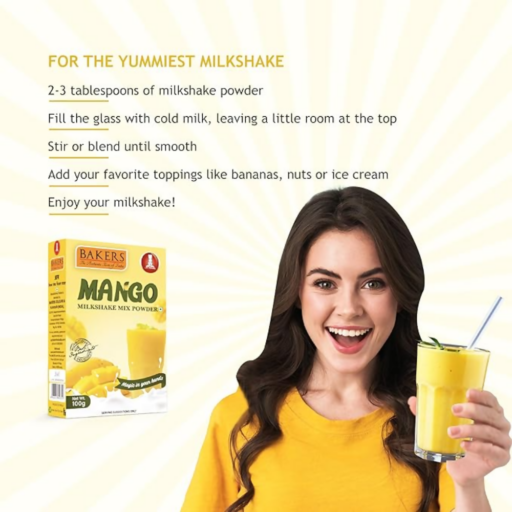 BAKERS Milk Shake Mix - Mango Flavour | Grocsy