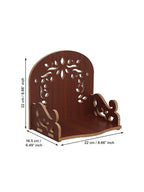 eCraftIndia Brown Design Wooden Temple | Grocsy