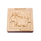 Kraftsman Stack up Puzzles/ Layered Puzzle Elephant Shape for Kids | Color Kit Included | 18 Pieces Puzzle | Grocsy