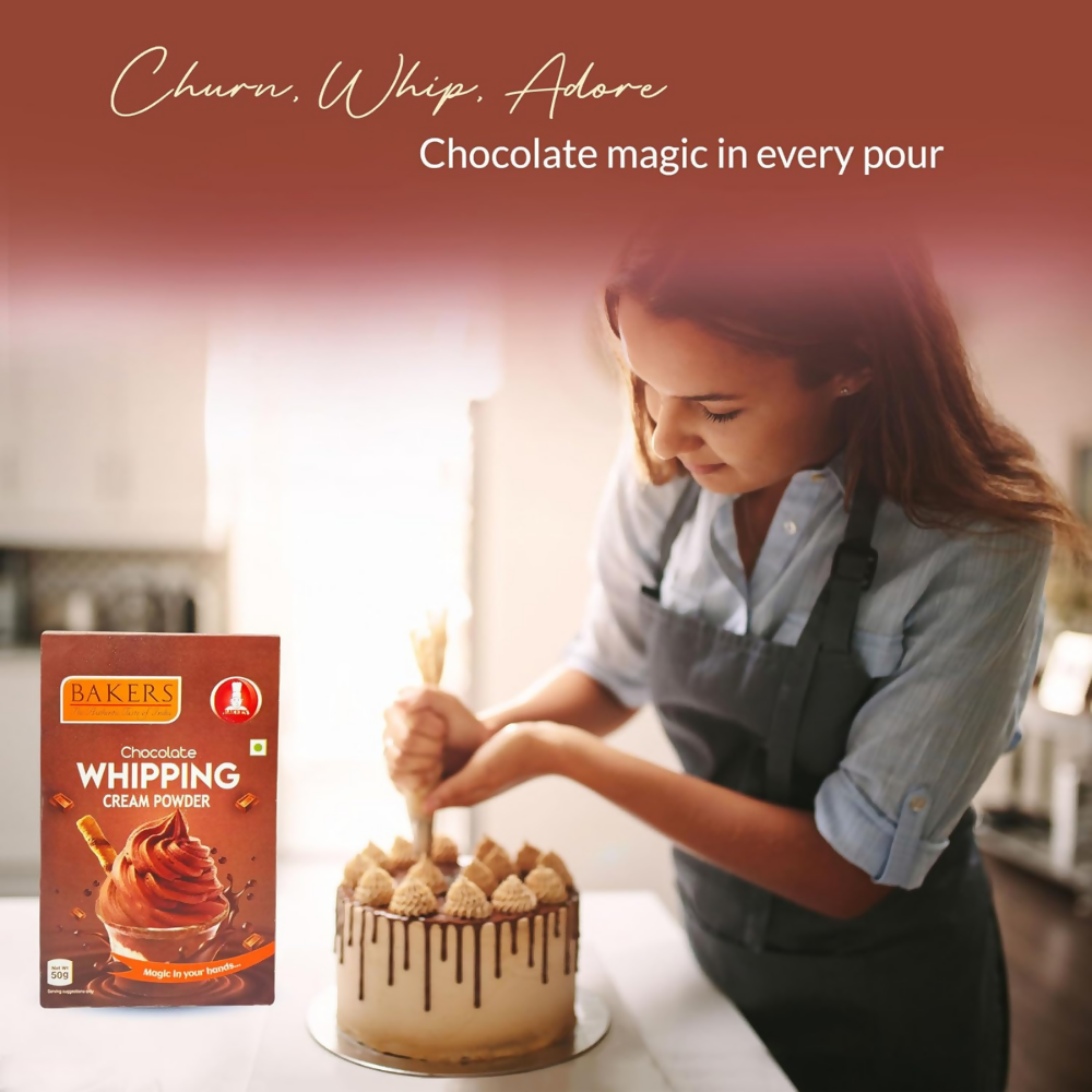 BAKERS Chocolate Whipping Cream Powder Mix | Grocsy