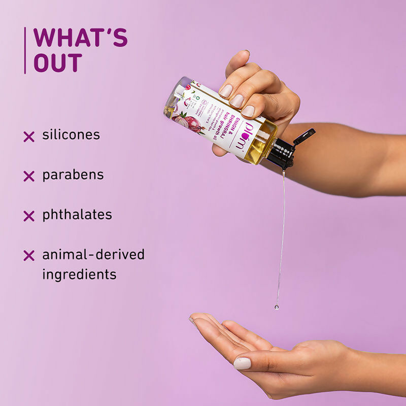 Plum Onion Hair Growth Oil For Hair Fall Control With Bhringraj Oil | Grocsy