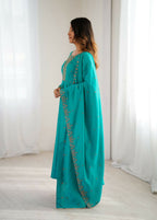 Joban Fashion Rama Kurta Set Chanderi Sequence Embroidery Work | Grocsy