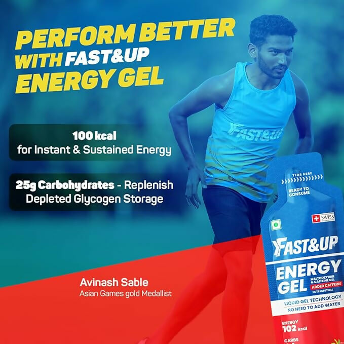 Fast&Up Energy Gel-Strawberry Banana Flavour | Grocsy
