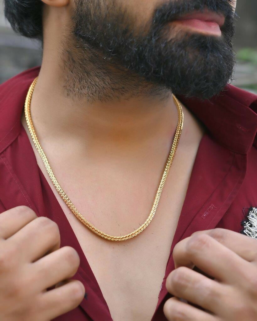 VOJ Gold-Polished Thick Snake Chain | Grocsy