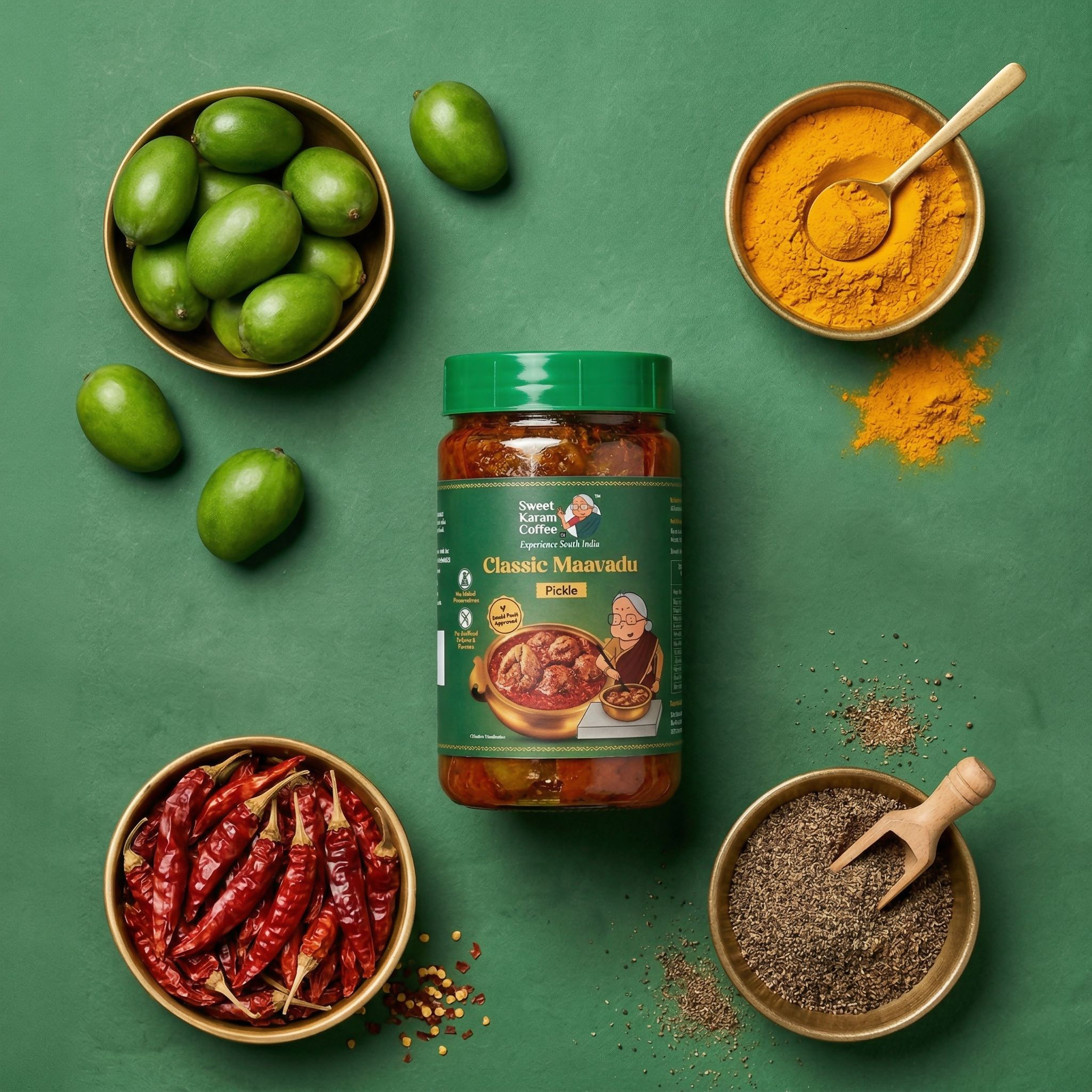 Sweet Karam Coffee Classic Maavadu Pickle | Grocsy