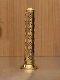 CraftVatika Gold-Toned Incense Holder Agarbatti Stand with Ash Catcher | Grocsy