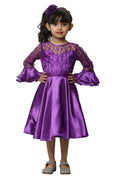 Asmaani Kids Party Wear Stylish Dresses, Perfect for Parties, Functions & Vacations - Purple | Grocsy