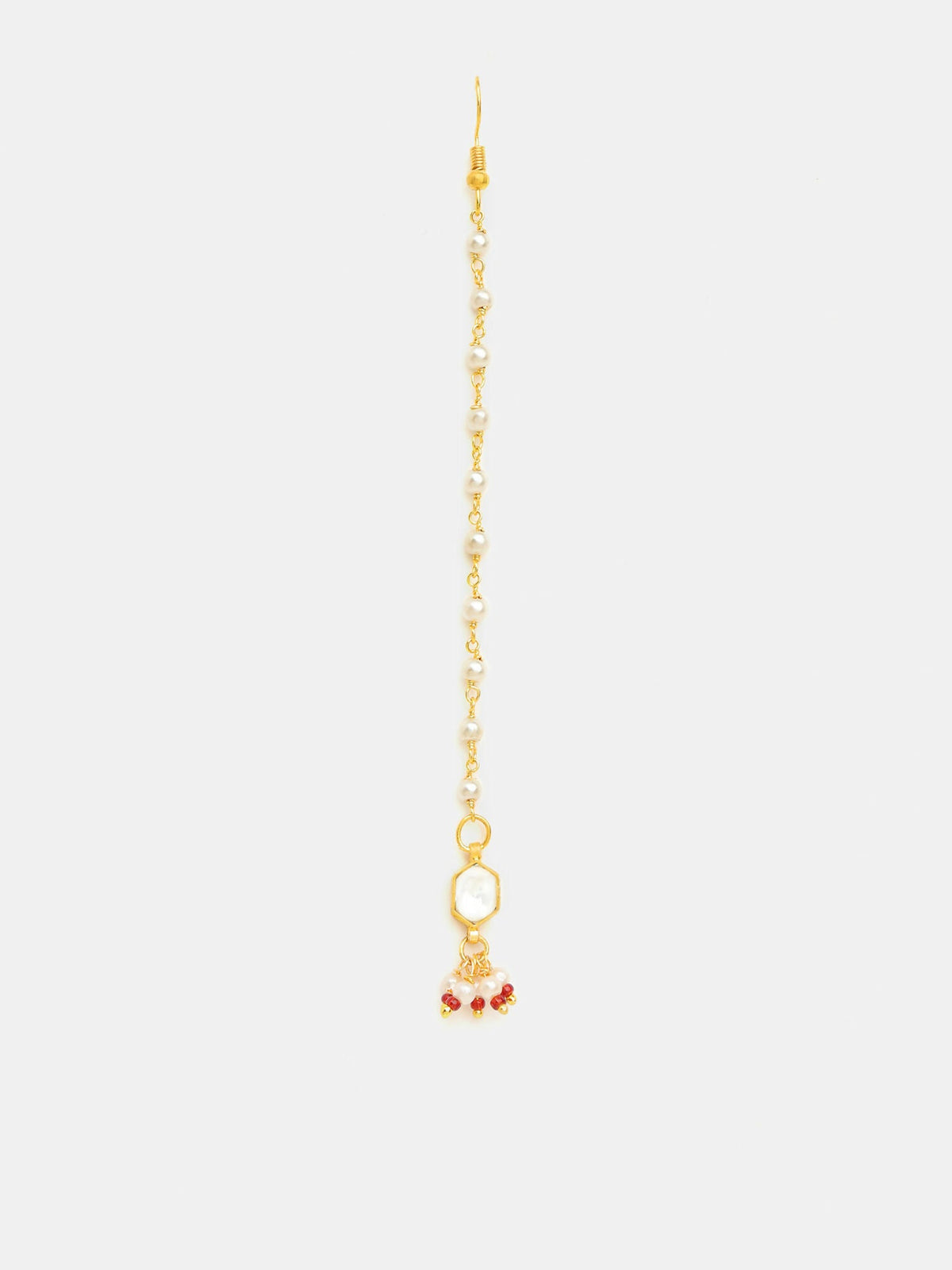 Ruby Raang Soft Bloom Kundan Maang Tikka | Grocsy