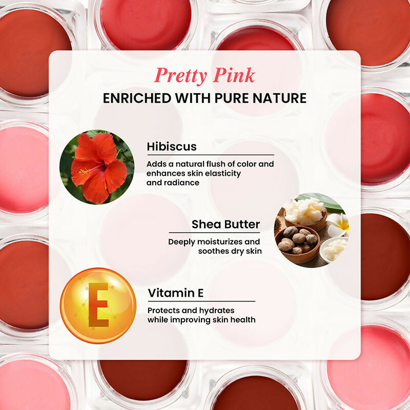 The Skin Story 100% Natural Lip Cheek Eye Tint Ayurvedic Hibiscus Moisturizing Glow - Pretty Pink | Grocsy