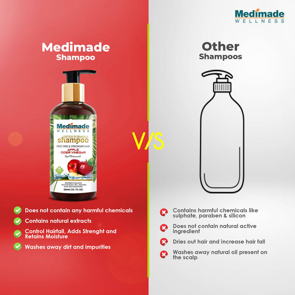 Medimade Wellness Detox Formula Shampoo Apple Cider Vinegar | Grocsy
