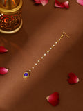 Ruby Raang Blue Meenakari Kundan Maang Tikka | Grocsy