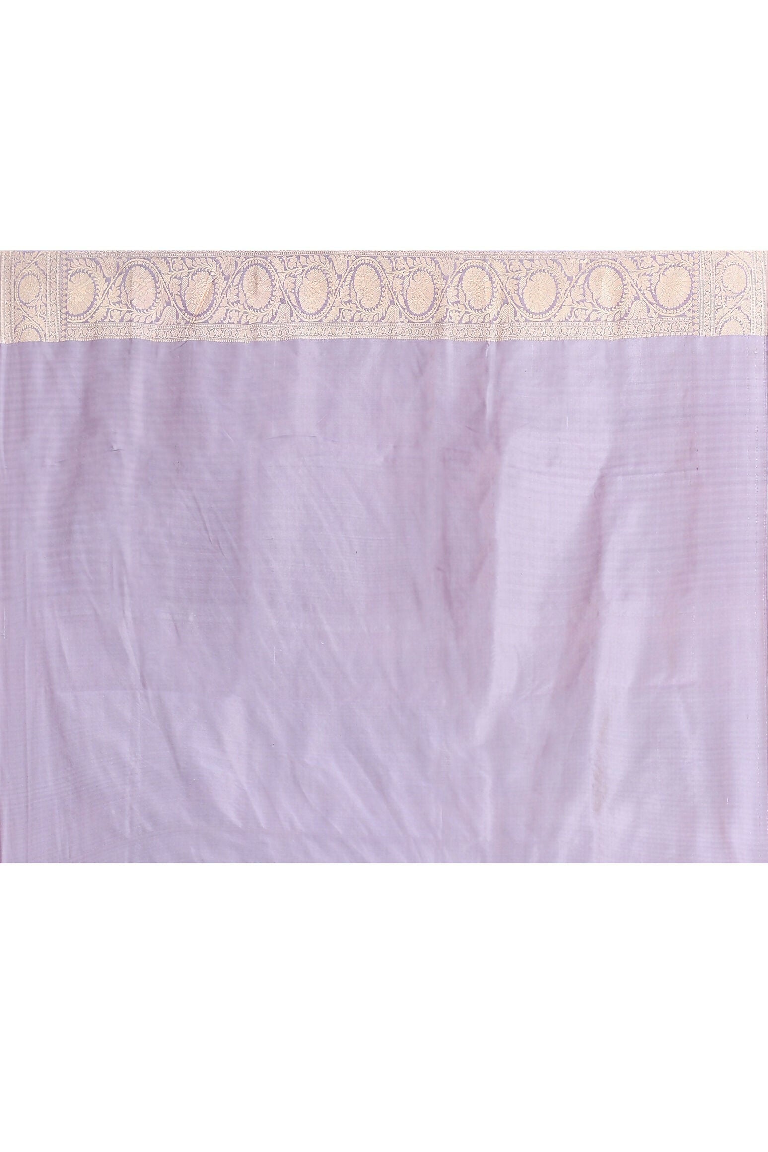 Joban Fashion Pea Green Pure Katan Pure Handloom Banarasi Silk Saree | Grocsy