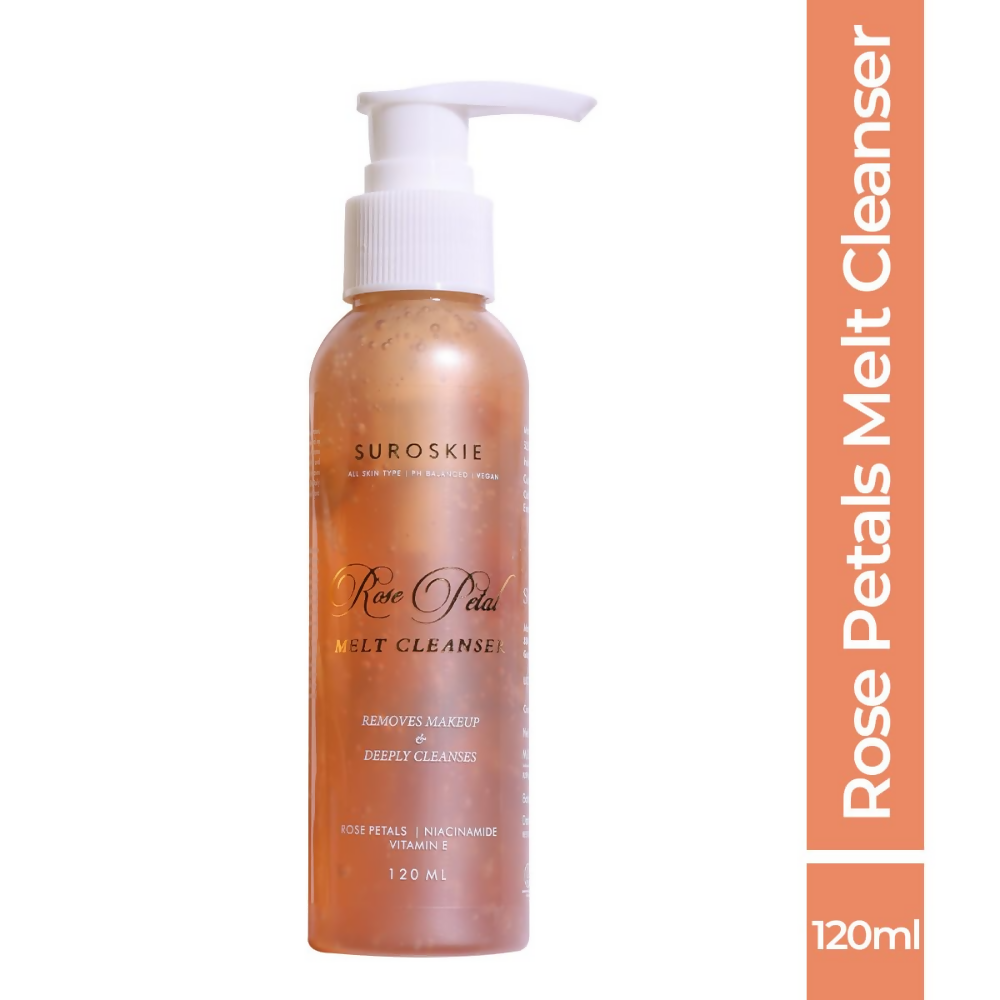 SUROSKIE Rose Petals Melt Cleanser 2-In-1 Face Wash & Makeup Remover | Grocsy