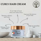 Ivory Natural Curly Hair Cream - Bouncy, Shiny, Humidity-Resistant Curls Hair | Grocsy