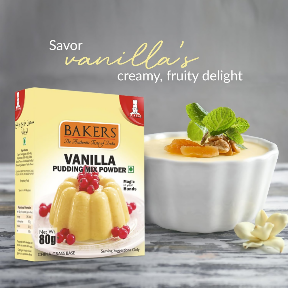 BAKERS Instant Pudding Mix - Vanilla Flavor | Grocsy