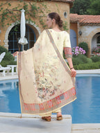 Joban Fashion Pista Position Digital Print With Position Foil Kurta Set | Grocsy