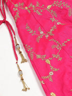 Tulsi Art Pink Embroidery Mulberry Silk Wedding Lehenga Choli | Grocsy