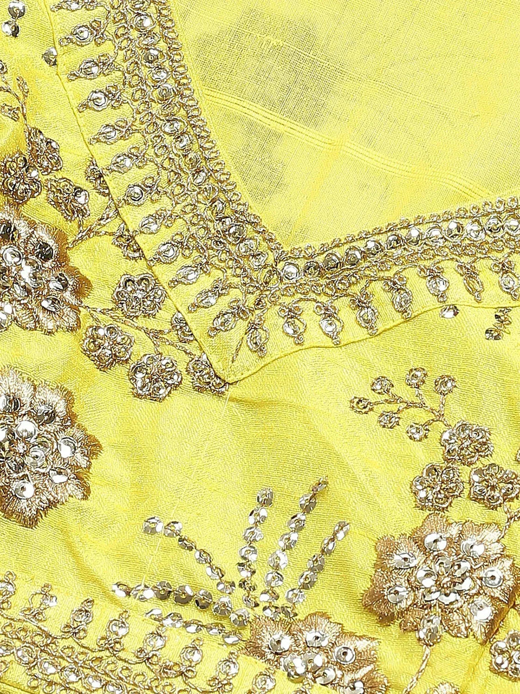 Tulsi Art Neon Embroidery Thai Silk Bridal Lehenga Choli | Grocsy