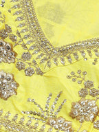 Tulsi Art Neon Embroidery Thai Silk Bridal Lehenga Choli | Grocsy