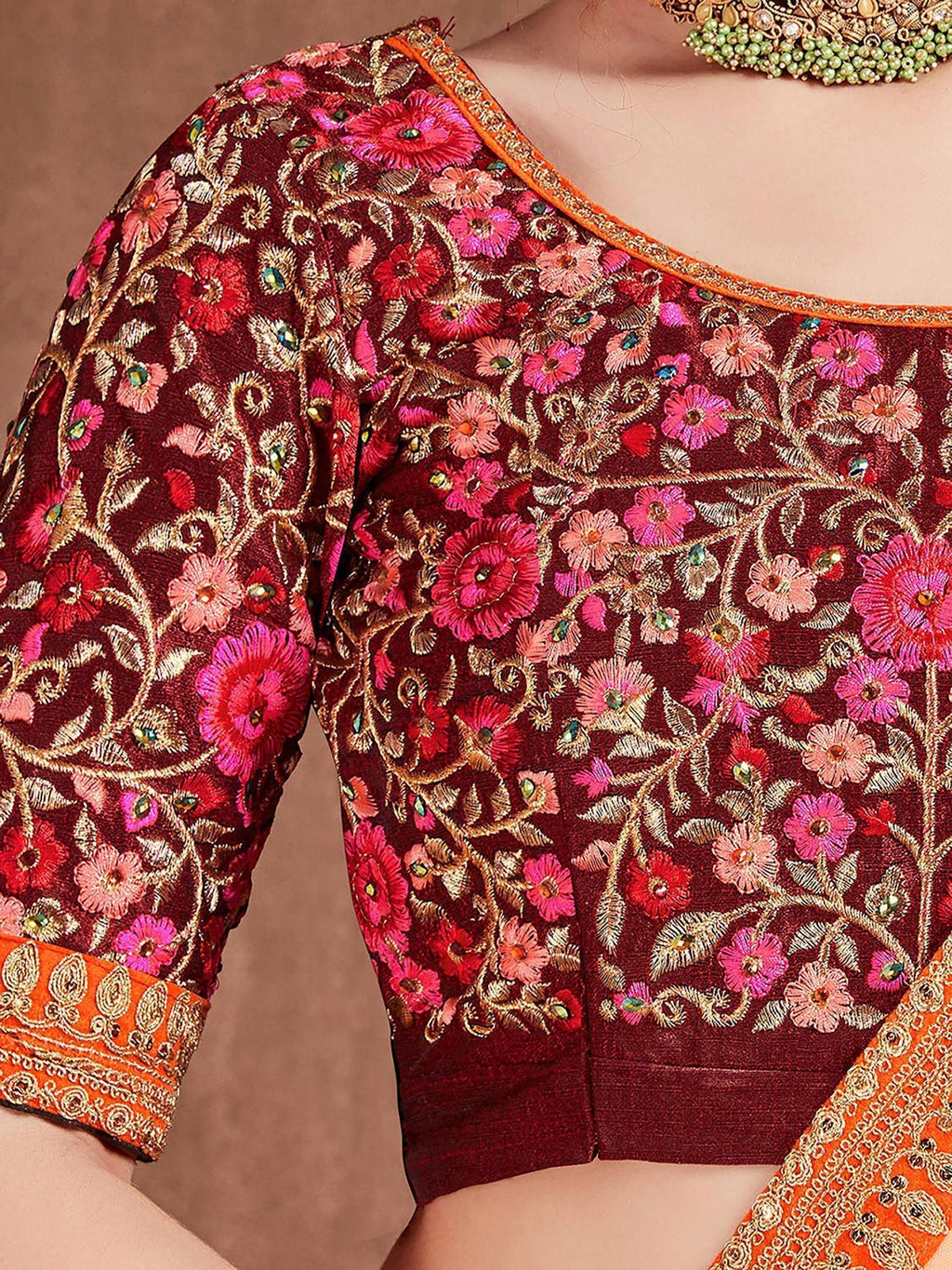 Tulsi Art Blue Heavy Embroidered Silk Wedding Lehenga Choli | Grocsy
