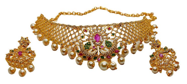 AD Peacock Traditional Neck choker For Kids | Grocsy