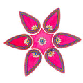 Kundan HandiKrafts Drop Rangoli Pink (Medium)