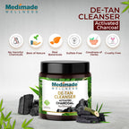 Medimade Wellness Activated Charcoal De-Tan Cleanser | Grocsy