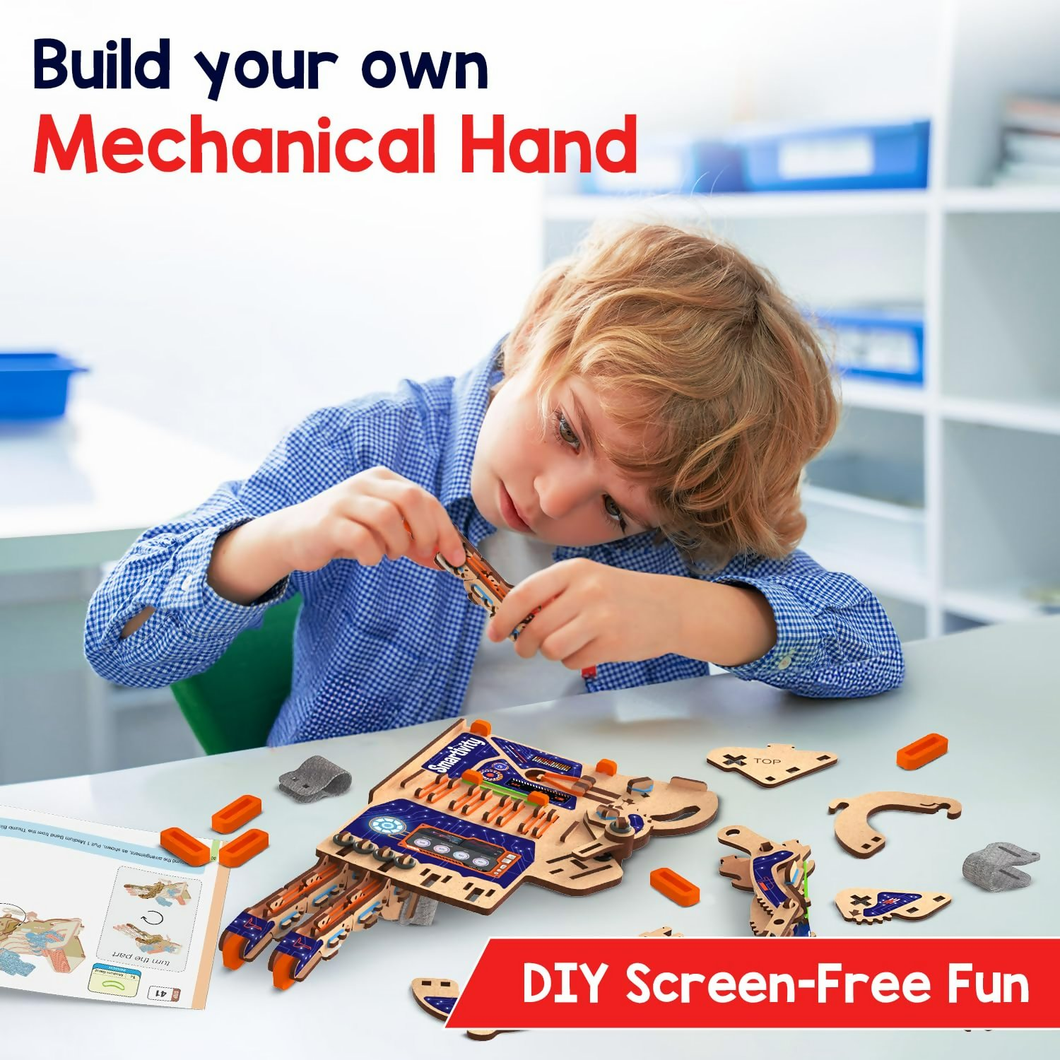 Smartivity Robotic Mechanical Hand Toy for Kids 8-10-12-14 Years Old Parents Choice Award Winner | Grocsy