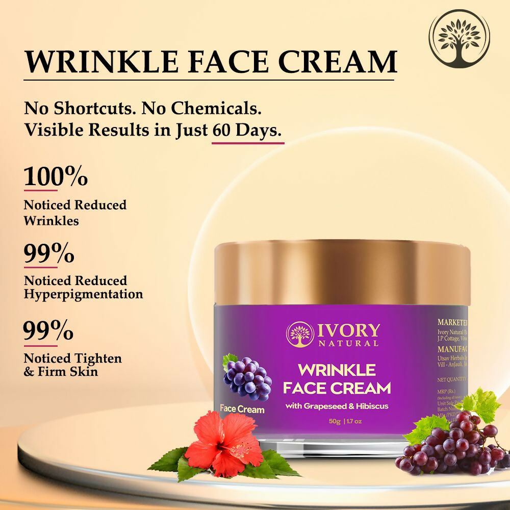 Ivory Natural Wrinkle Face Cream For More Radiant And Youthful Look | Grocsy