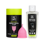 Pee Safe Menstrual Cups For Women With Pouch And Menstrual Cup Wash | Grocsy