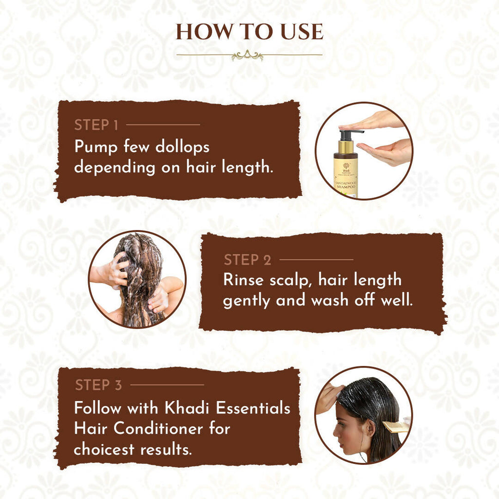 Khadi Essentials Sandalwood Shampoo | Grocsy