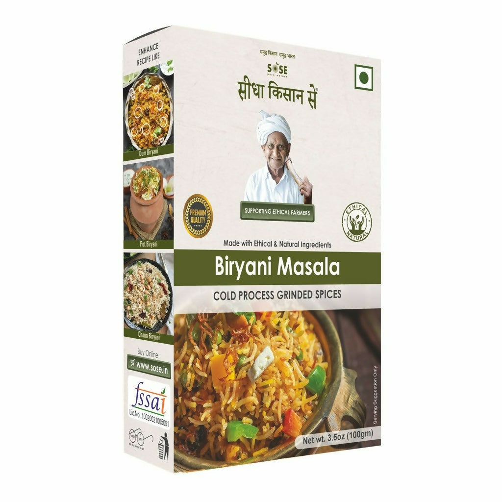 Gir Sidha Kisan Se Natural Biryani Masala | Grocsy