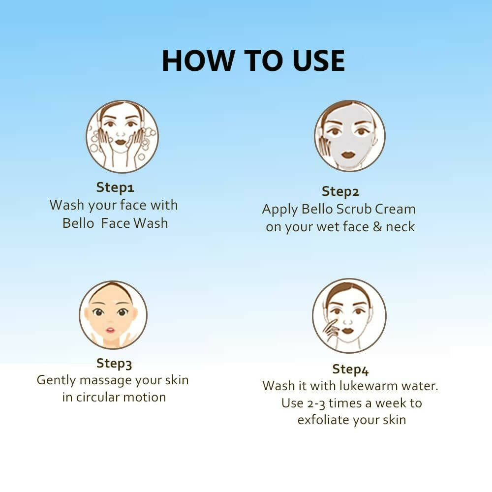 Bello Herbals Scrub Cream | Grocsy