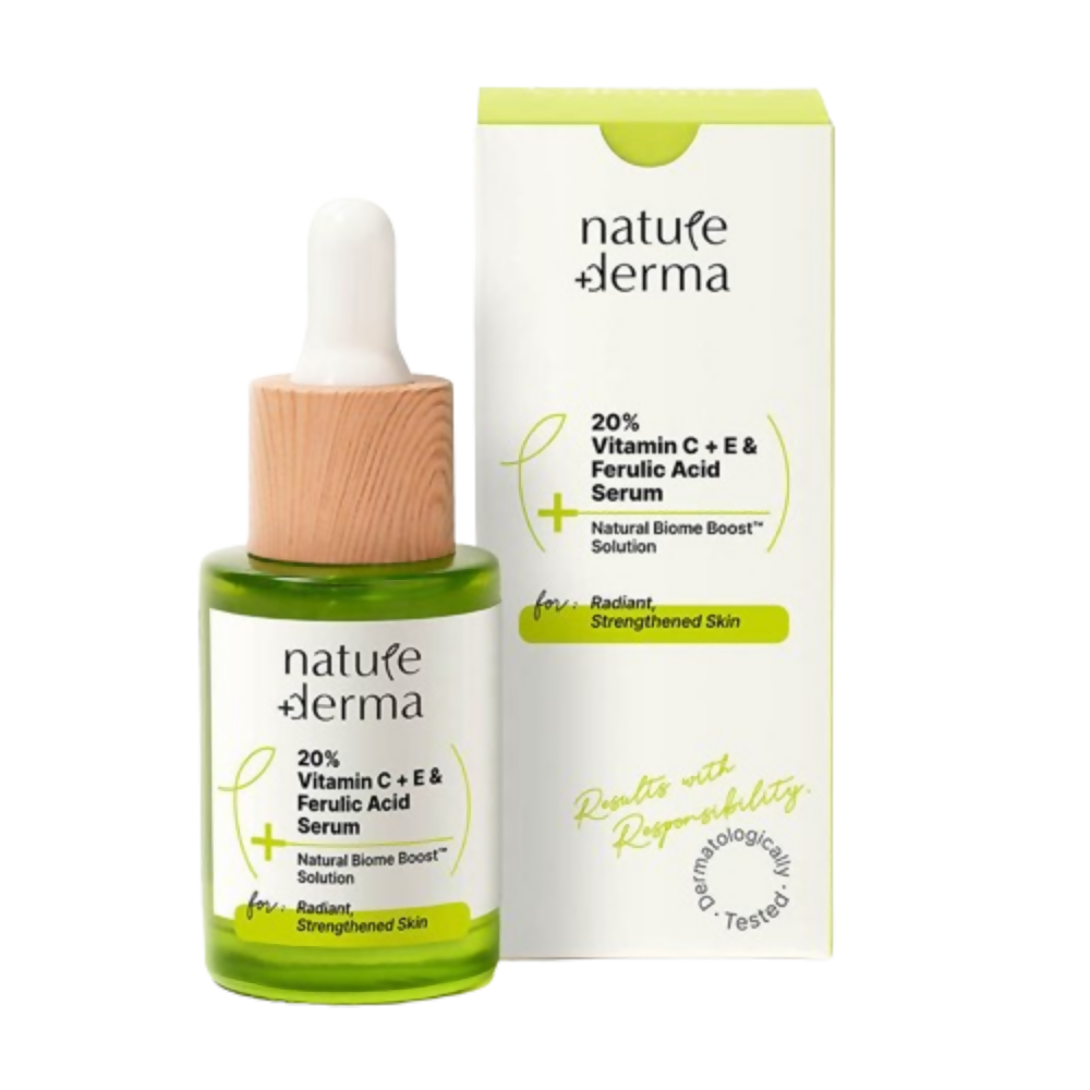 Nature Derma 20% Vitamin C + E & Ferulic Acid Serum | Grocsy
