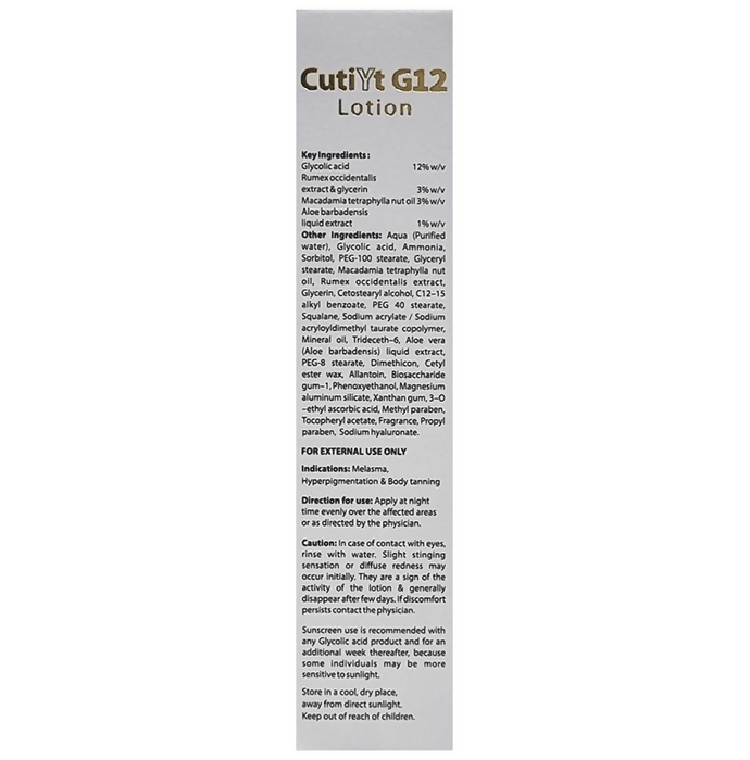 Cutiyt G12 Lotion For All Skin Type | Grocsy