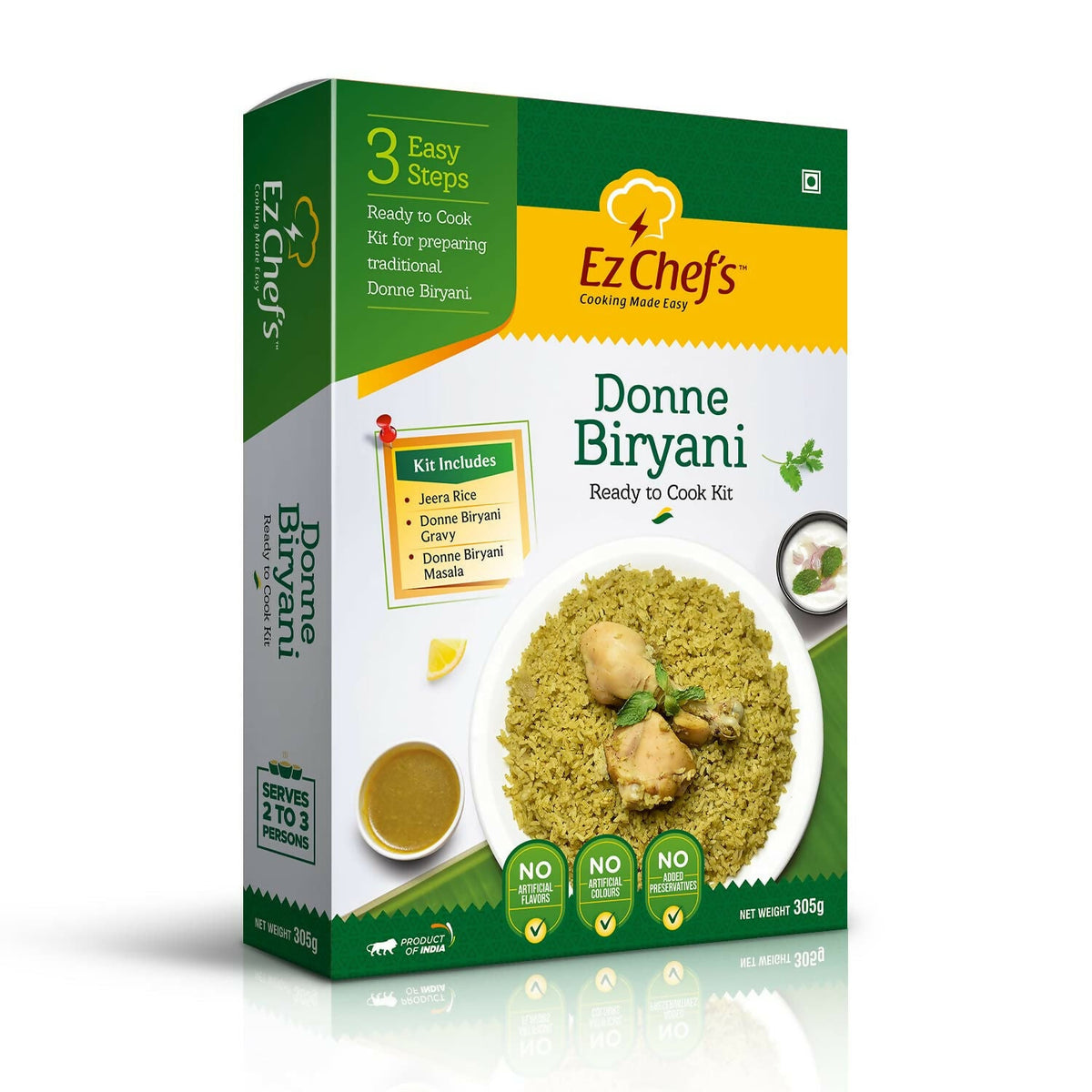 Ez Chef's Donne Biryani Kit - Bangalore's Famous Biryani | Grocsy