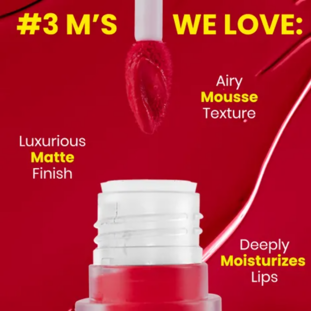 NY Bae Velvet Mousse Liquid Lipstick - Red Hot Rebel 01 | Grocsy
