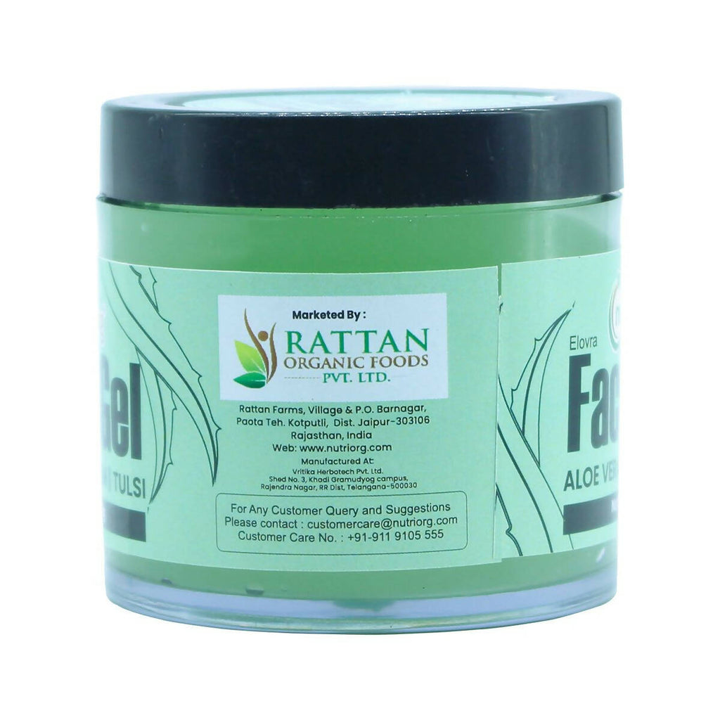 Nutriorg Aloevera Face Gel with Neem & Tulsi | Grocsy