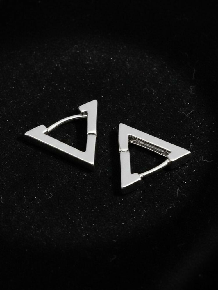 NVR Men's Multicolour Geomatric Shaped Stud Earrings | Grocsy