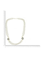 White Rhodium Plated Kundan Neckalce - Ruby Raang | Grocsy
