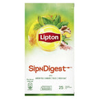 Lipton SipNDigest With Tulsi & Rock Salt Ginger Green Tea Bags | Grocsy
