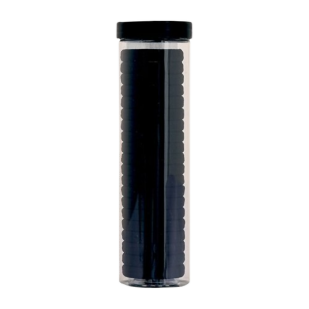 Bronson Professional Hair Rubber Bands Ponytail Holder with Storage Box - Black | Grocsy